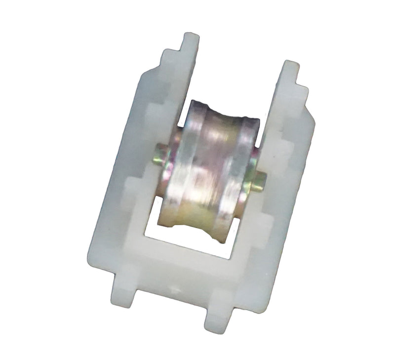 Window Roller & Housing - Concave Brass Roller