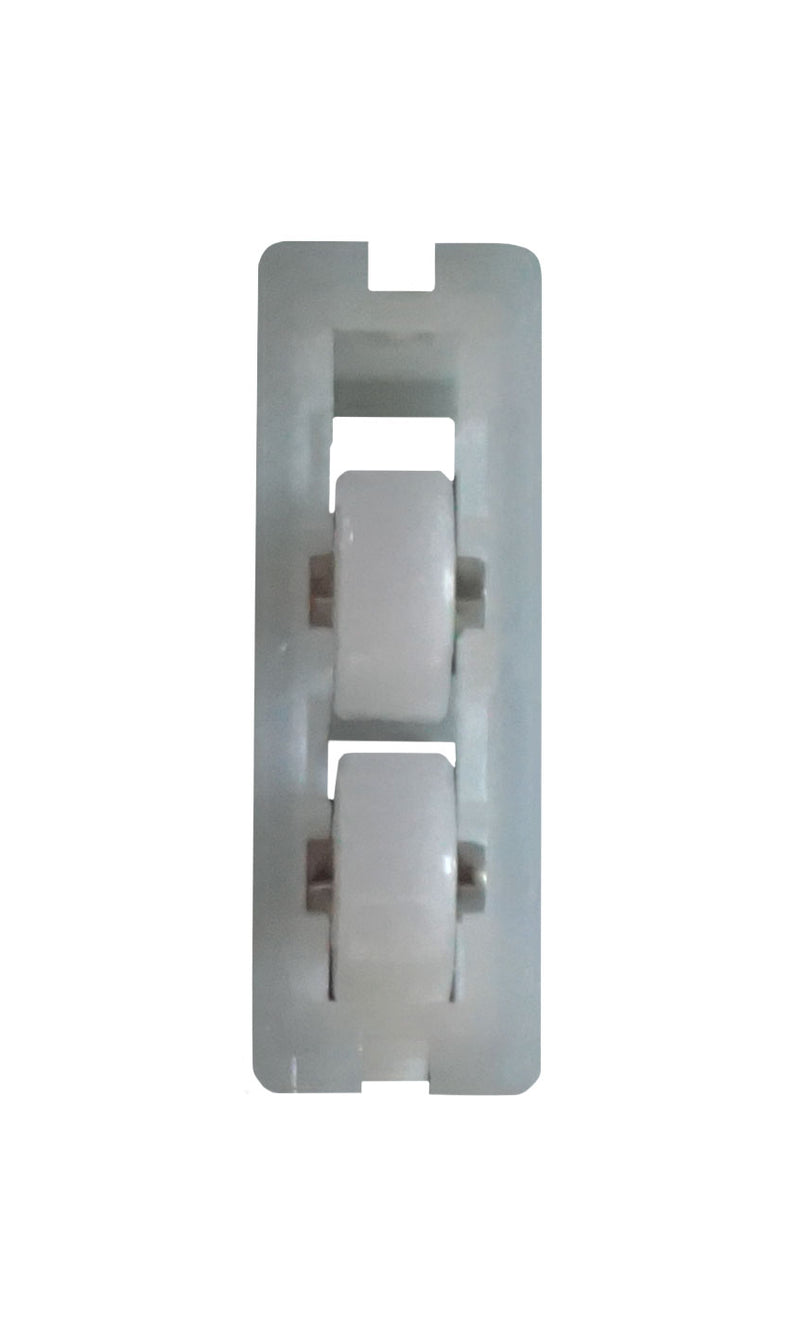 WRS 1-5/8" Sliding Window Roller - Nylon Housing, Flat Nylon Wheels