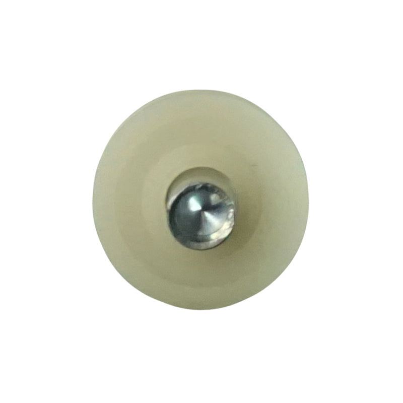 WRS 5/8" Concave Sliding Window Roller - Nylon, Metal