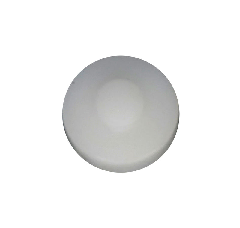 WRS 1/2" Diameter Flat Wheel for Roller Assemblies - White Nylon