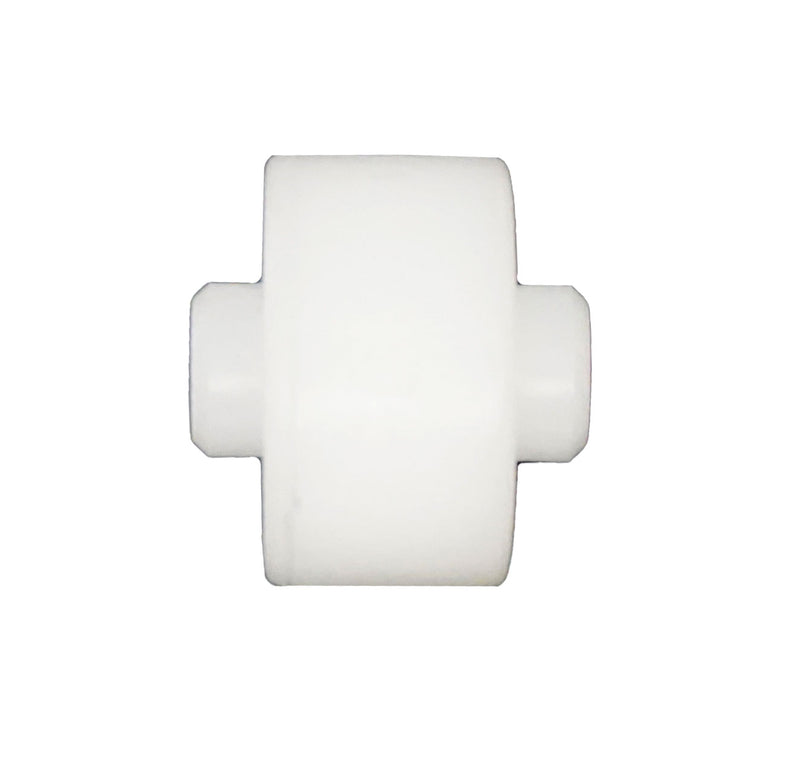 WRS 1/2" Diameter Flat Wheel for Roller Assemblies - White Nylon