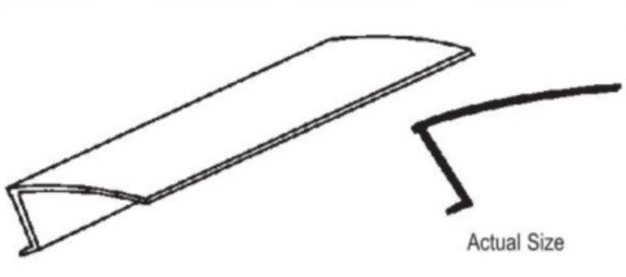 WRS Silverline Glazing Bead - White