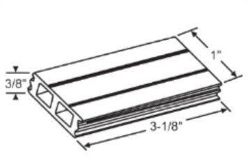 Rubber Sash Stop - White