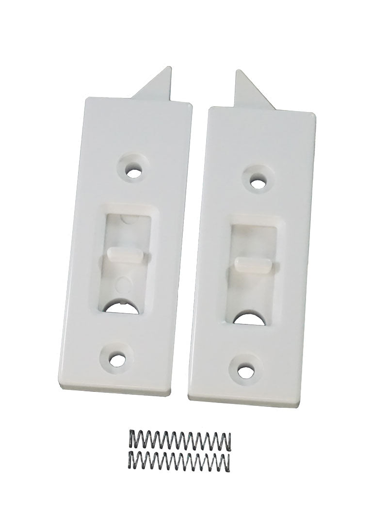 WRS 2-7/8" Dual Spring Tilt Latch Set - White Window Sash Hardware - View #7