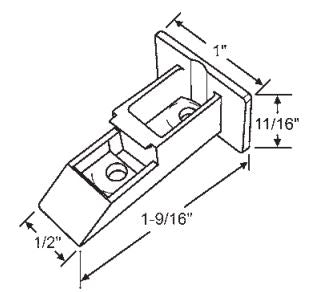 WRS 1-9/16" Top Sash Cam - White
