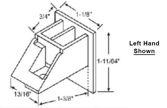 WRS 1-3/8" Black Sash Cam - Left or Right Hand