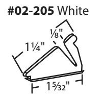02-205 WRS 1-5/32" White Vent Lock Diagram