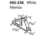 02-236 WRS Fiberlux 1-5/32" White Vent Lock Diagram