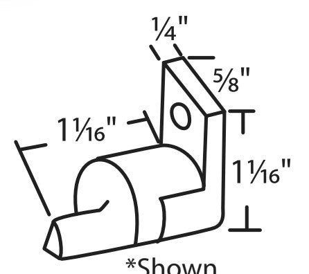 WRS 1-1/16" Left Hand Pivot Bar - White