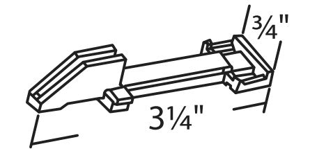 WRS 3-1/4" Lower Tilt Latch  -  White