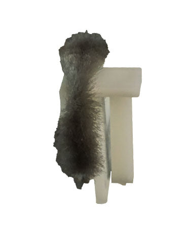 WRS 1-3/16" White Sash Retainer with Weatherstripping - Left or Right Hand