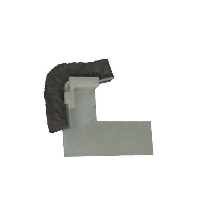 WRS 1-3/16" White Sash Retainer with Weatherstripping - Left or Right Hand