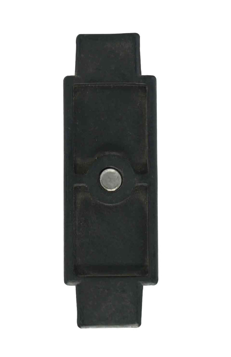 02-267 WRS 3-1/2" Back View of Black Universal Tilt Latch