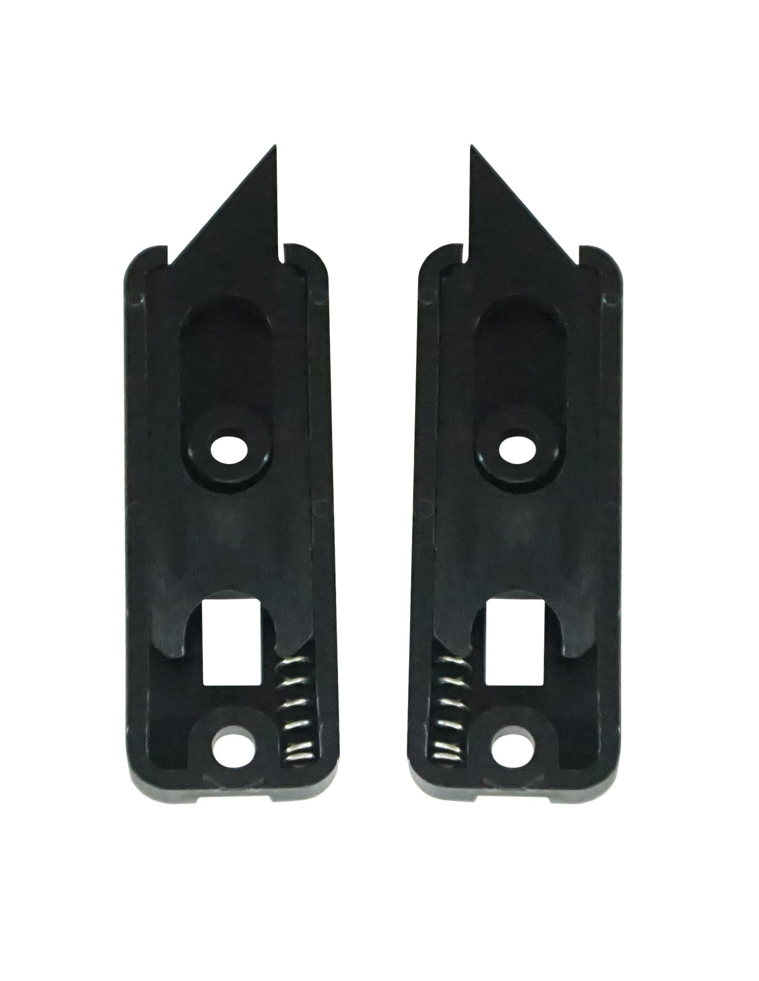 WRS 2-1/8 Inch Tilt Latch Set – Black, Spring-Loaded, For Double-Hung Windows