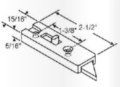 WRS 2-1/2" Tilt Latch Set - Black