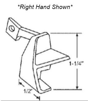 WRS 1-1/4" Left or Right Hand Snap Latch - Black