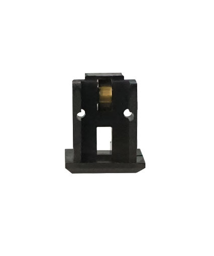 WRS 1-13/32" Plastic Housing with Brass Roller - Black