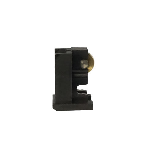 WRS 1-13/32" Plastic Housing with Brass Roller - Black