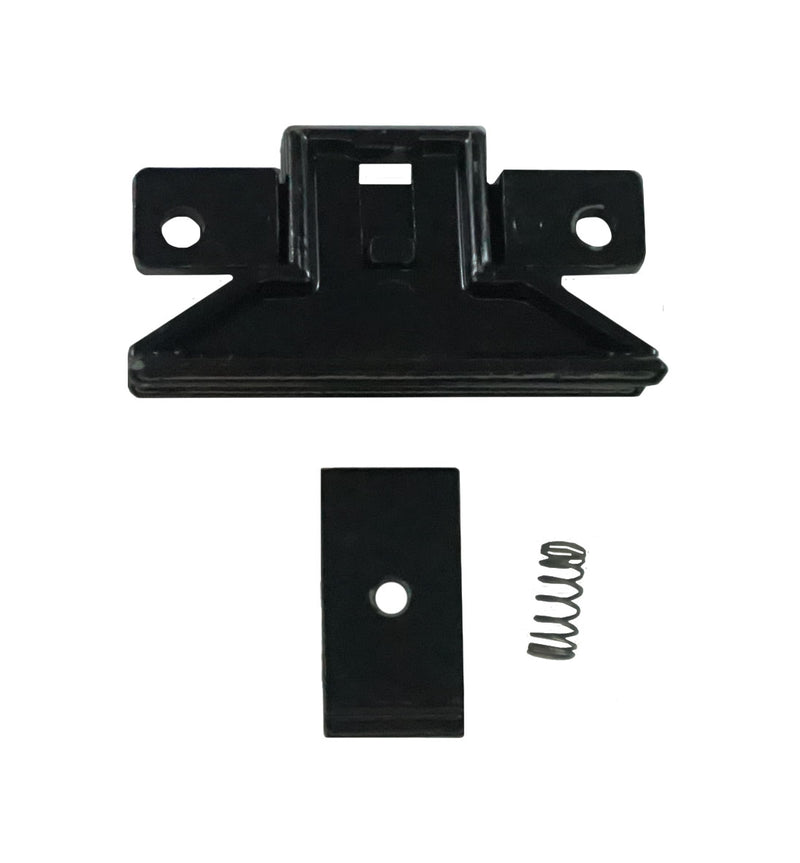 WRS 1-7/8" Die Cast Slider Latch Lock & Keeper - Black