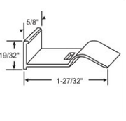 02-8633 Diagram of WRS Capitol 1-27/32" x 5/8" Mill Aluminum Sash Cam