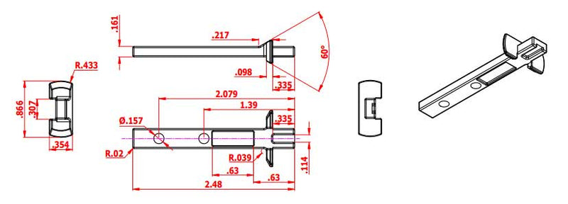 02-866 Diagram of Truth Die Case Silverline Pivot Bar
