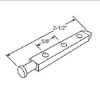 02-902 Diagram of WRS 2-1/2" Zinc Pivot Bar
