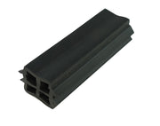 02-913 WRS 3-1/4" x 3/4" Black Rubber Sash Stop
