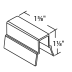 WRS 1-5/8" x 1-1/8" Magnum Jambliner Sash Stop Diagram