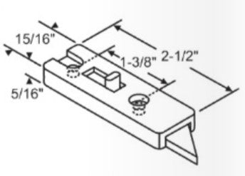 WRS 2-1/2" Tilt Latch Set - White