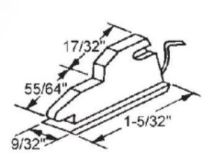 WRS 1-5/32" Vent Lock - White