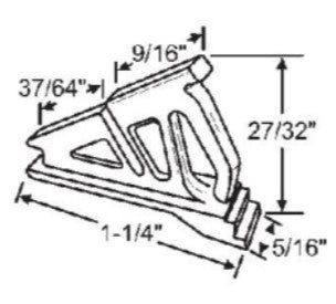 WRS 1-1/4" Vent Lock - White