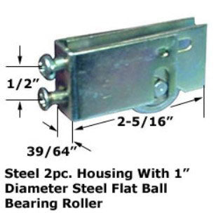 WRS 1" Patio Door Roller - Steel