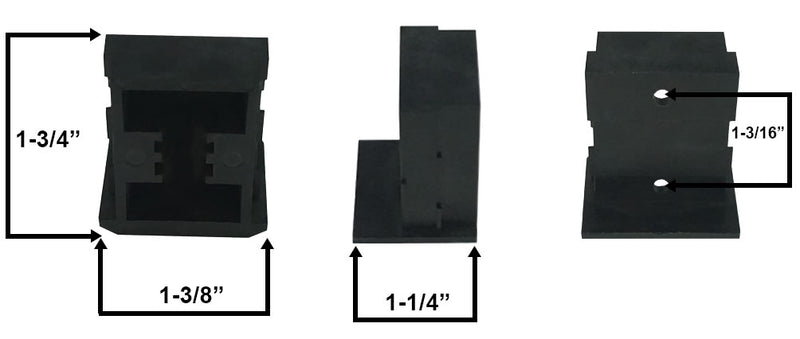 WRS Sliding Window Roller Housing - Black