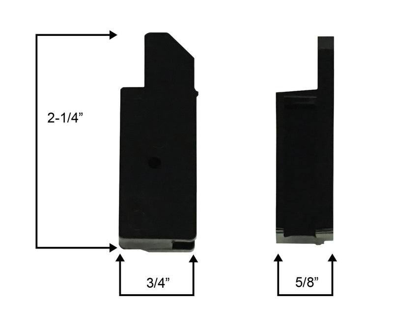 WRS 2-1/4" Black Tilt Latch - Left or Right Hand