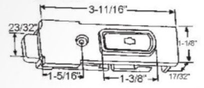 WRS AMACOR Keyed Tilt Latch Set - Black