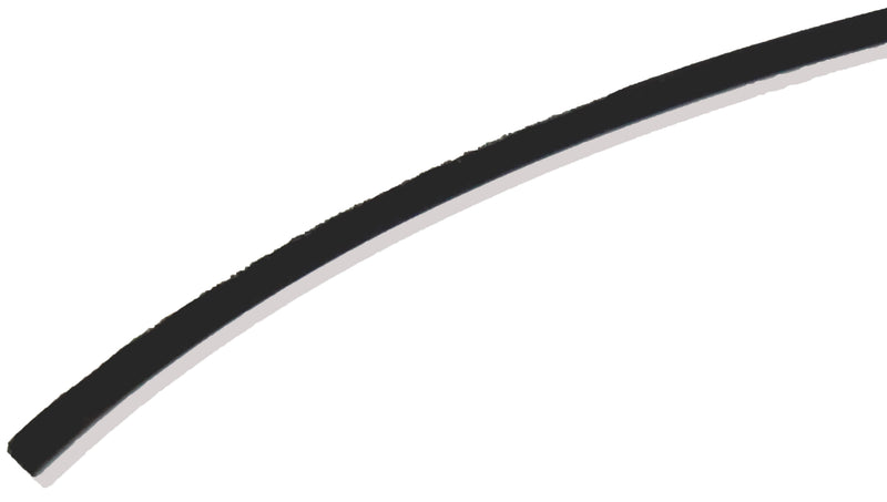 .115 BW x .340 PH Square-Backed Weather Stripping - Black