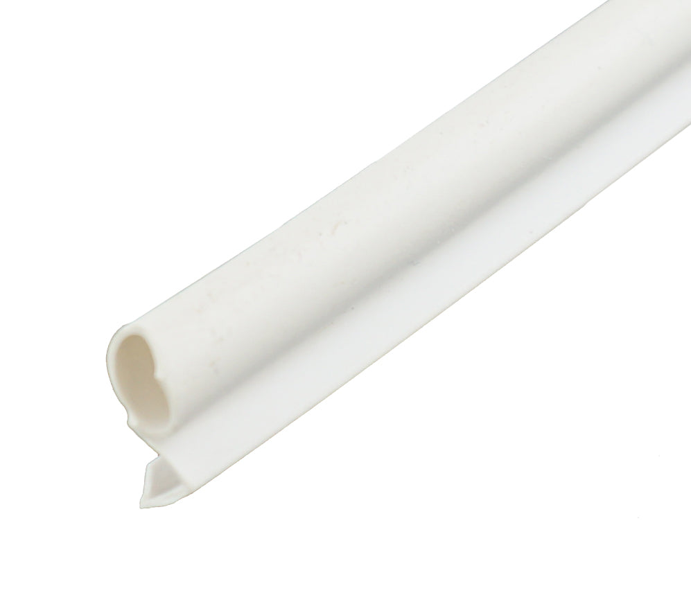 WRS White PushIn Extruded Bulb Seal Weather Stripping 24 Ft Roll