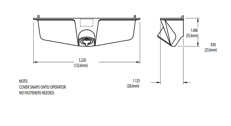 022-96 Truth Hardware EntryGard Operator Cover