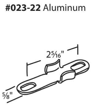 023-22 WRS Stainless Steel Casement Keeper Diagram