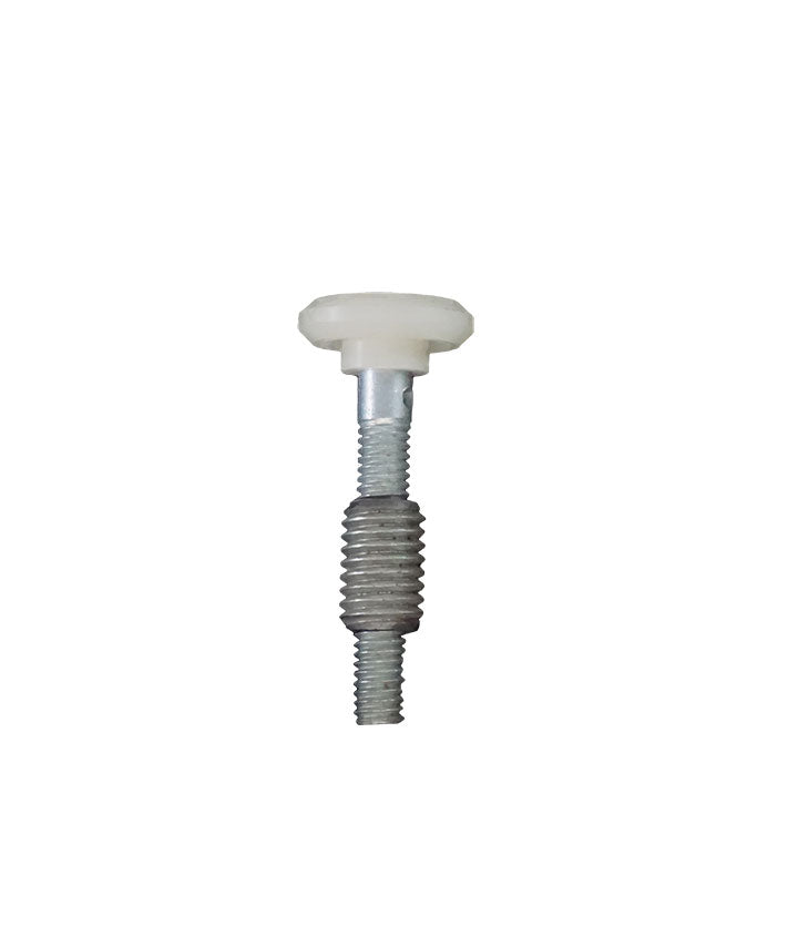 WRS 2-3/32" Closet Door Plunger Pin - Aluminum, White Nylon Cap