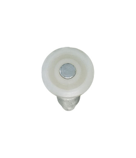 WRS 2-3/32" Closet Door Plunger Pin - Aluminum, White Nylon Cap