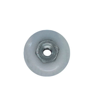 WRS White Nylon Shower Roller - 3/4" Diameter