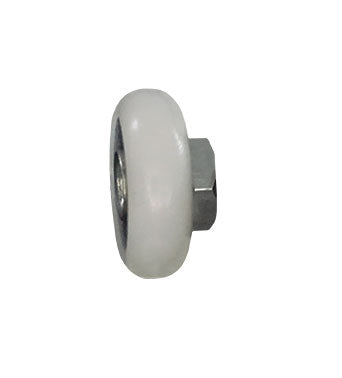WRS White Nylon Shower Roller - 3/4" Diameter
