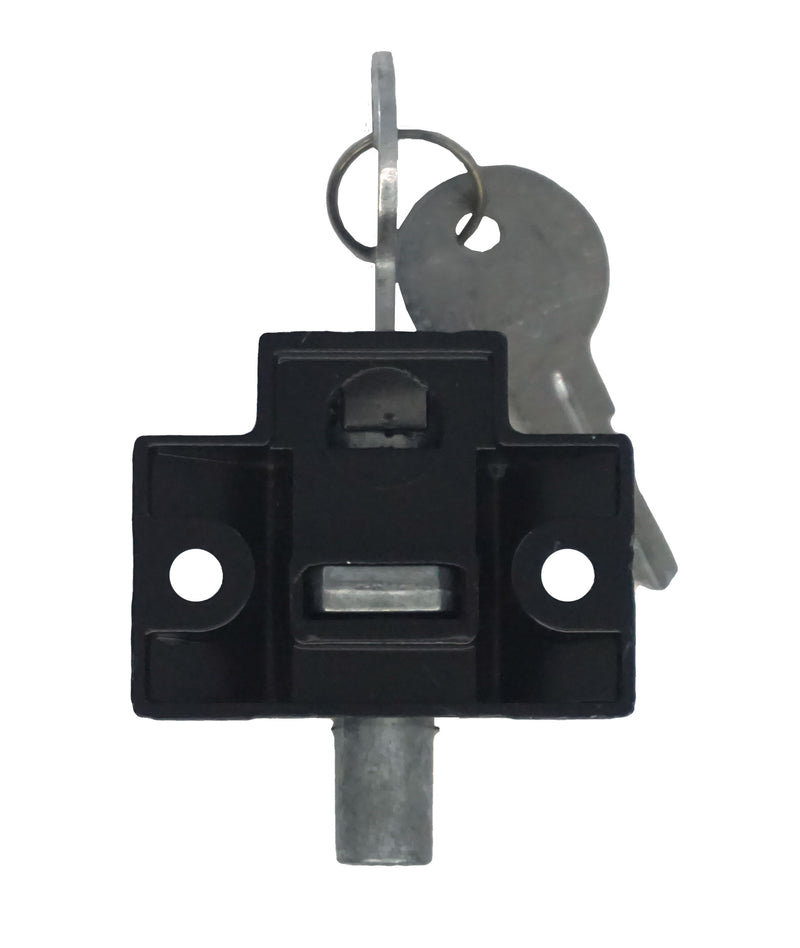 WRS 1-1/4" Keyed Security Bolt Lock - Black