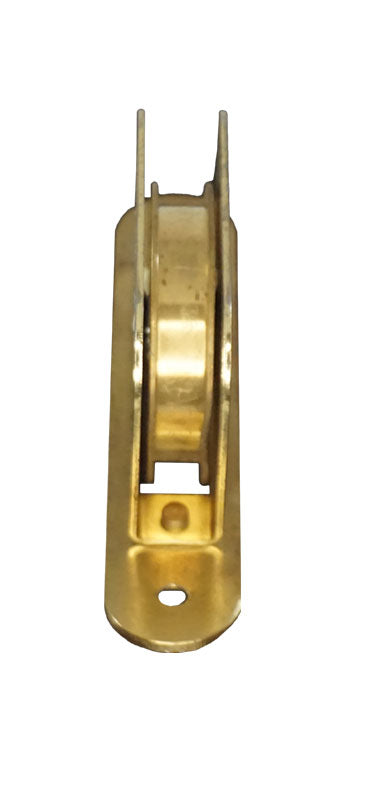 WRS 2-1/2" Ball Bearing Sash Pulley - Brass