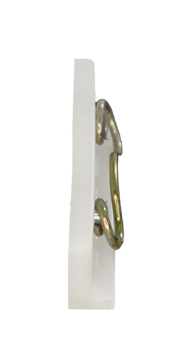 WRS 2" Sash Guide/Retainer with Spring - White