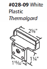 028-09 Termalgard 2-5/8" Plastic Sash Lift Diagram