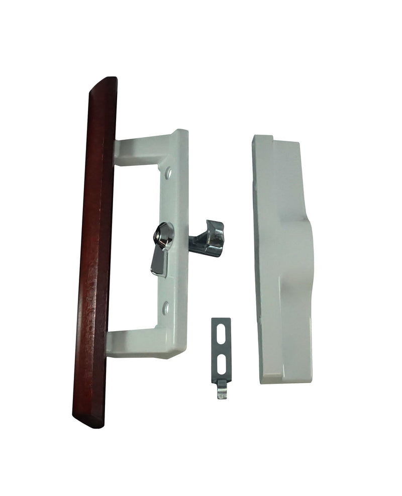 WRS Patio Door Handle Set (without Key Cylinder)  -  White