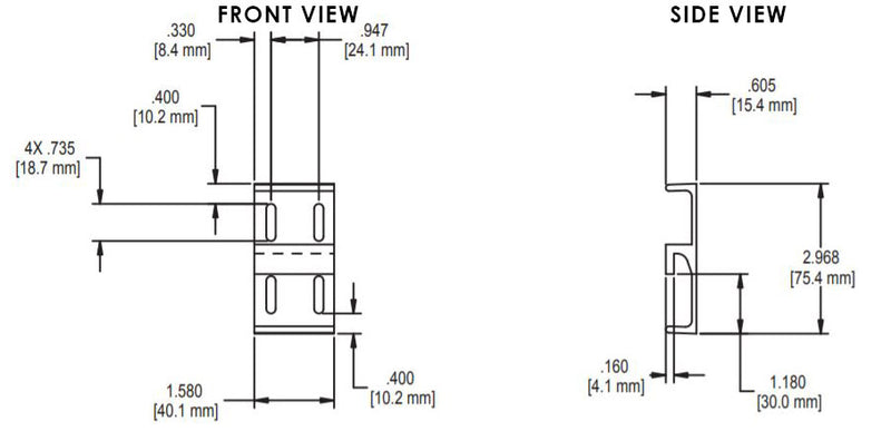 Sliding Glass Door Keeper - Black or White