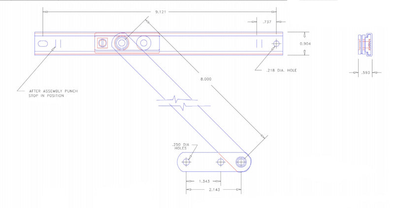 WRS Limit Device/Restrictor - 8" Arm